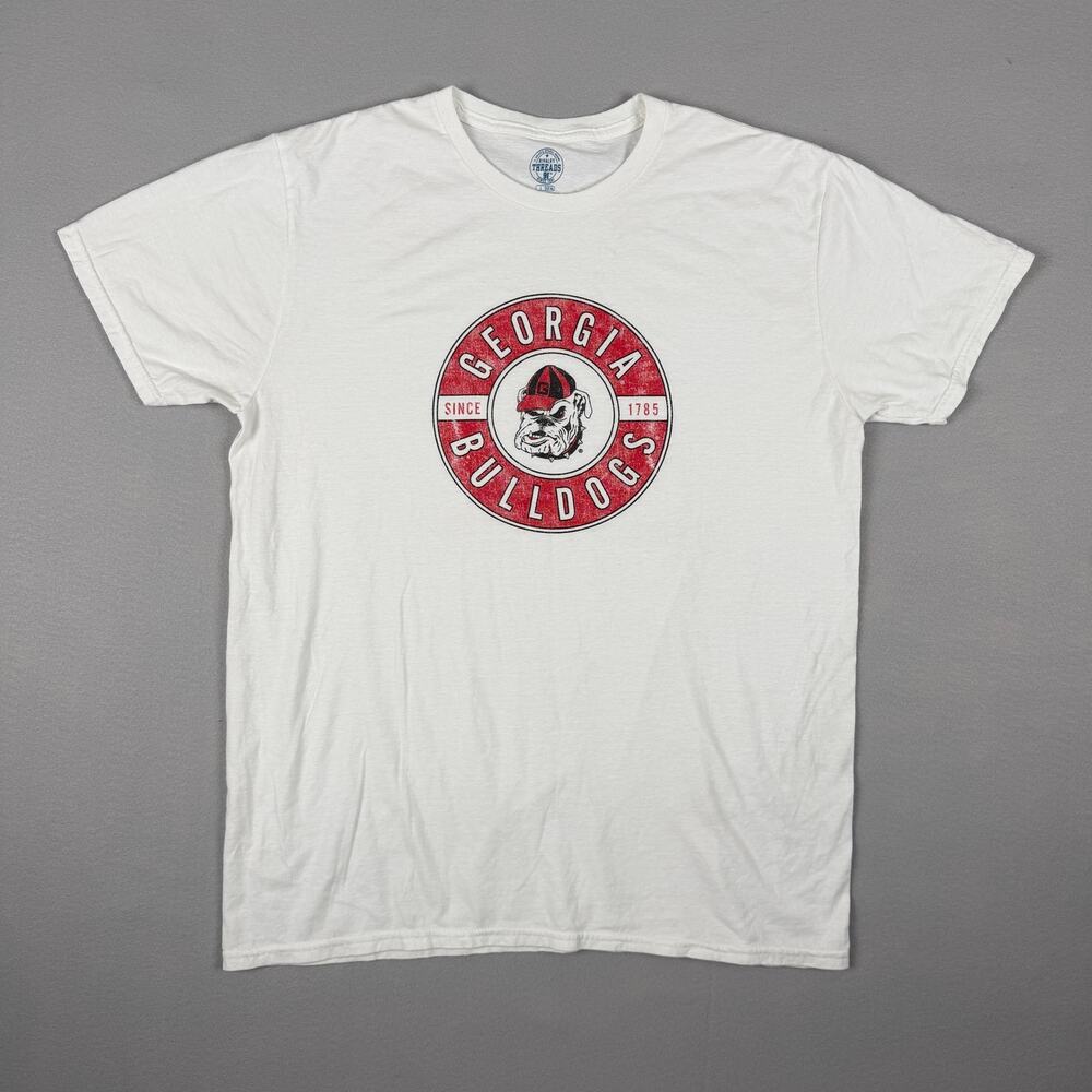 Georgia Bulldogs Rivalry Threads Distressed Graphic Tee Men’s L college gameday